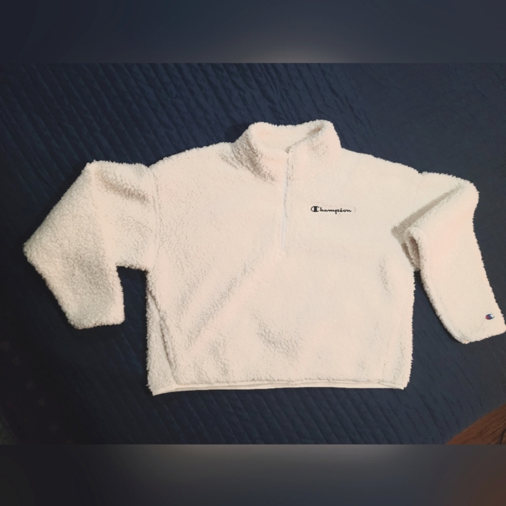 CHAMPION Women's high pile cozy quarter zip pullover
